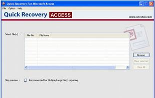 Quick Recovery for Microsoft Access screenshot 1