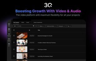 The 3Q platform dashboard, the central overview for video hosting, live streaming, and account activity.