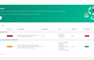 Integrated risk register - which can also be used for internal and specific third-party risks on vendor level