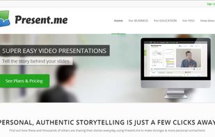 Super easy video presentations. Tell the story behind your slides