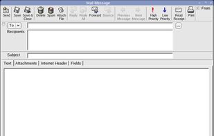 Writing messages window