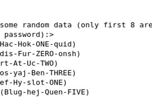 APG (Automated Password Generator) screenshot 1