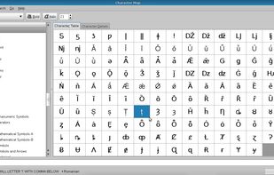 Gucharmap character table