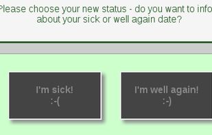choose, if you are sick or well again