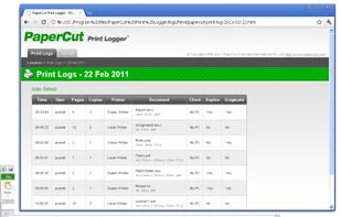 PaperCut Print Logger screenshot 1