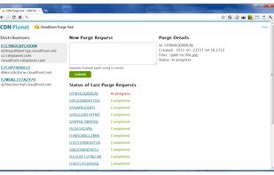 Cloudfront Purge Tool screenshot 1