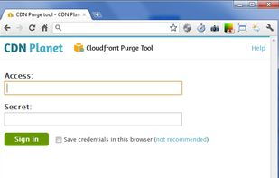 Cloudfront Purge Tool screenshot 1