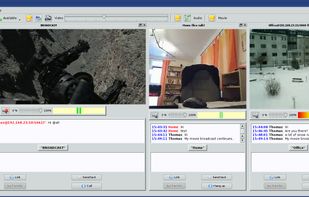 Talk to two friends while you show them a movie (Linux version 0.15)