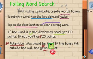Falling Word Search screenshot 1