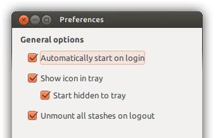 The preference window
