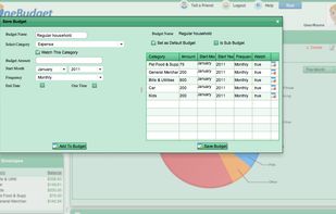 OneBudget.com - Setup personal or and family Budget