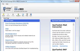 Initial Screen of Exchange EDB to MBOX Converter