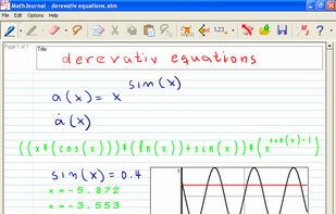 Derivative Equations in MathJournal