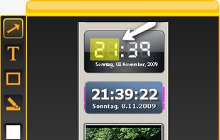 highlighting, arrow, text