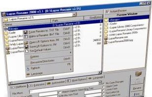 Lupas Rename 2000 screenshot 1