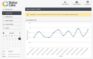 StatusCake screenshot 1