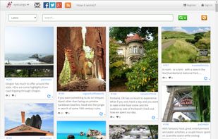 This is the primary view of eyeCanGo. It lists travel blogs submitted by a community. Scroll down to see more posts or click on an image to visit the original blogpost and read more about a trip.