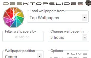 The main window for DesktopSlides.