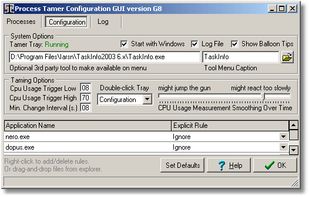 Process Tamer screenshot 1