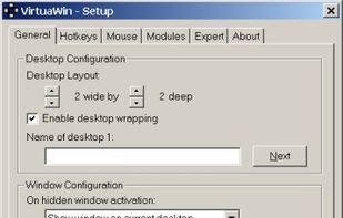 Main Setup Dialog