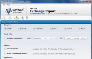 SysTools Exchange Export screenshot 2