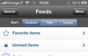 RSS Runner screenshot 1