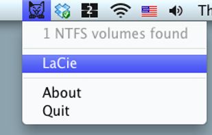 ntfs partition discovery on external hd, ready to mount.