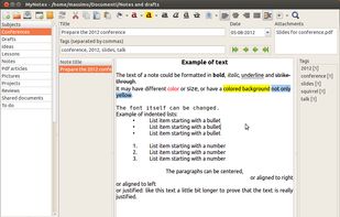 MyNotex screenshot 1