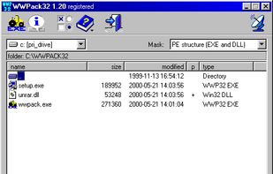 WWPack32 screenshot 1