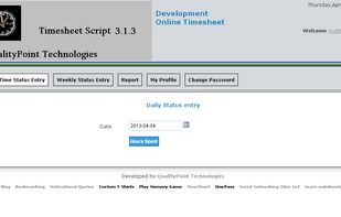 User Account interface