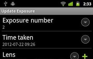 Exif4film screenshot 2