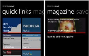 Quick links start page and magazine feature