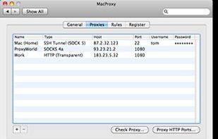 MacProxy screenshot 1
