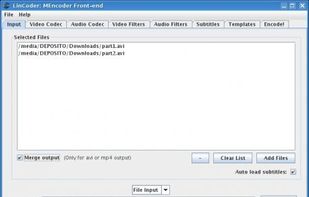 Input and output selection