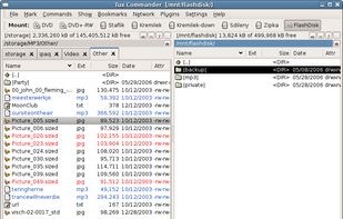 Tux Commander - Main window