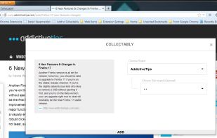 Adding New Link Using the Bookmarklet