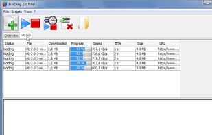 download manager: transfer in progress at 3.5 MiB/s