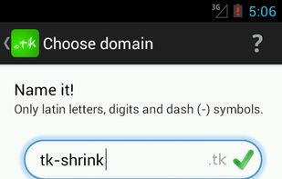 Choose domain