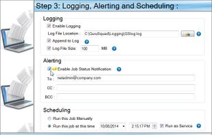 Notice in the above screenshot that jobs can “run as a service” as well, requiring no human intervention.