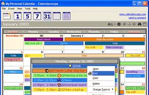 Month view with Zoom