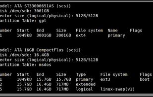 GNU Parted screenshot 1