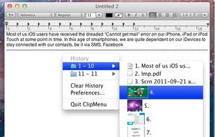 ClipMenu screenshot 1