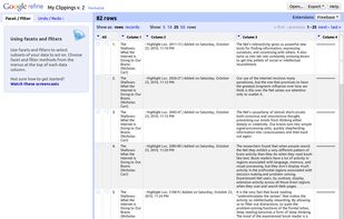 OpenRefine screenshot 1