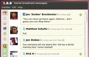 Gwibber screenshot 3