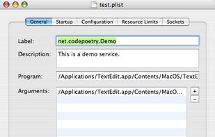 Launchd Editor screenshot 1