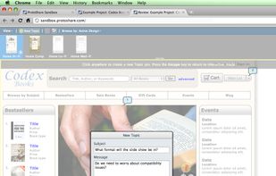 Review & discuss prototypes directly in the interface