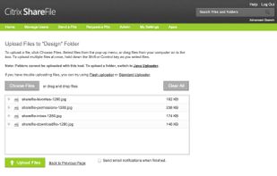 Upload files quickly and easily with ShareFile