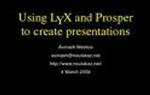 an example prosper slide