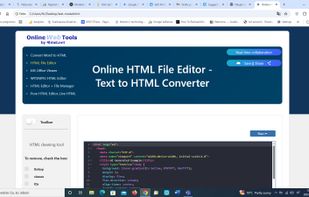 Online HTML Editor  by AI
