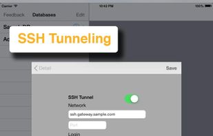 SSH connection/tunnelling parameters